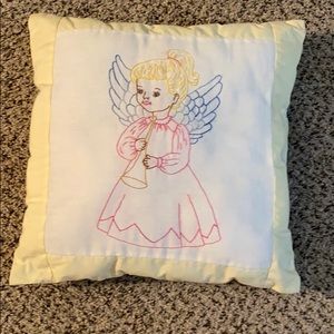 Hand stitched Vintage Angel Pillow